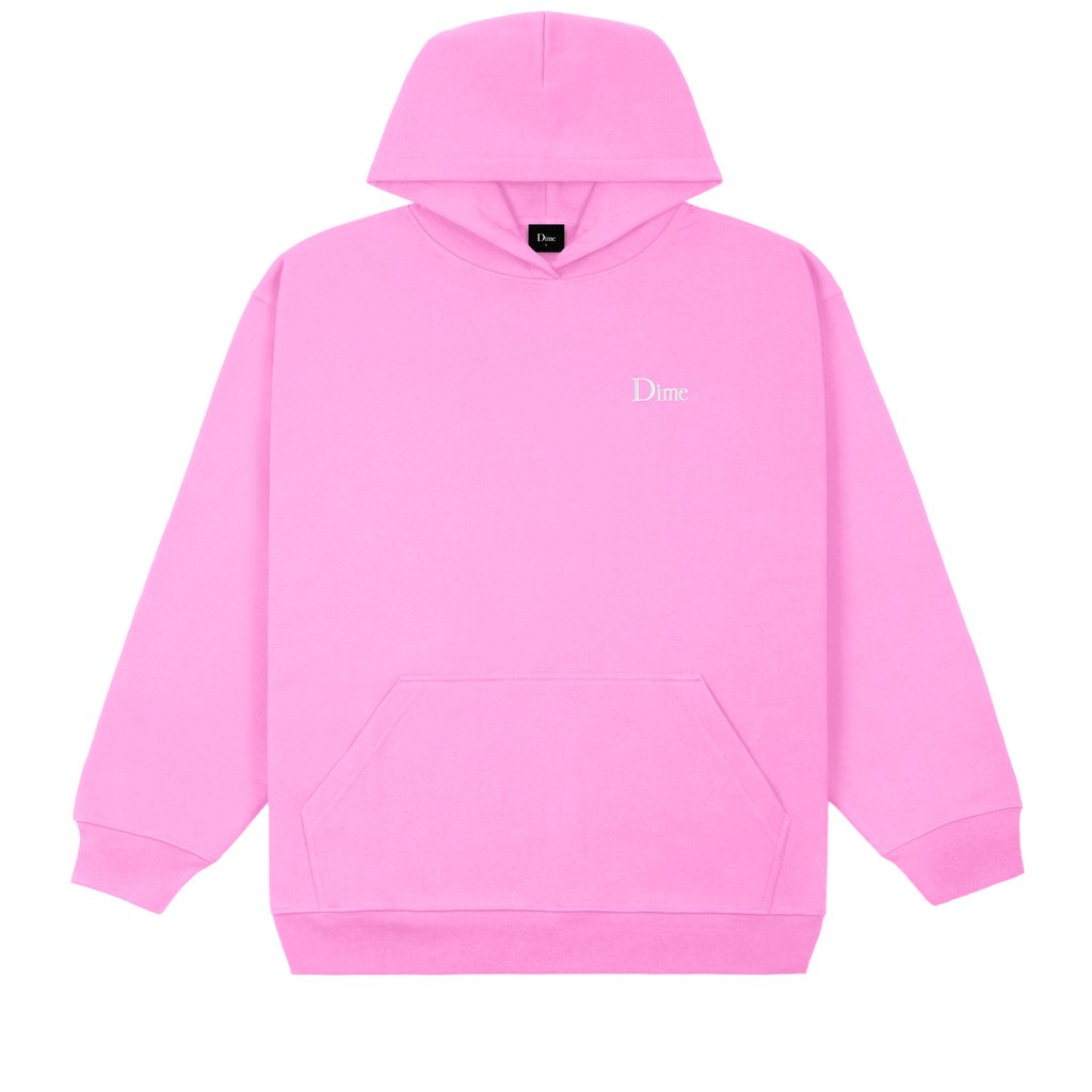 Dime “Classic Small Logo“ Hoodie // Light Pink