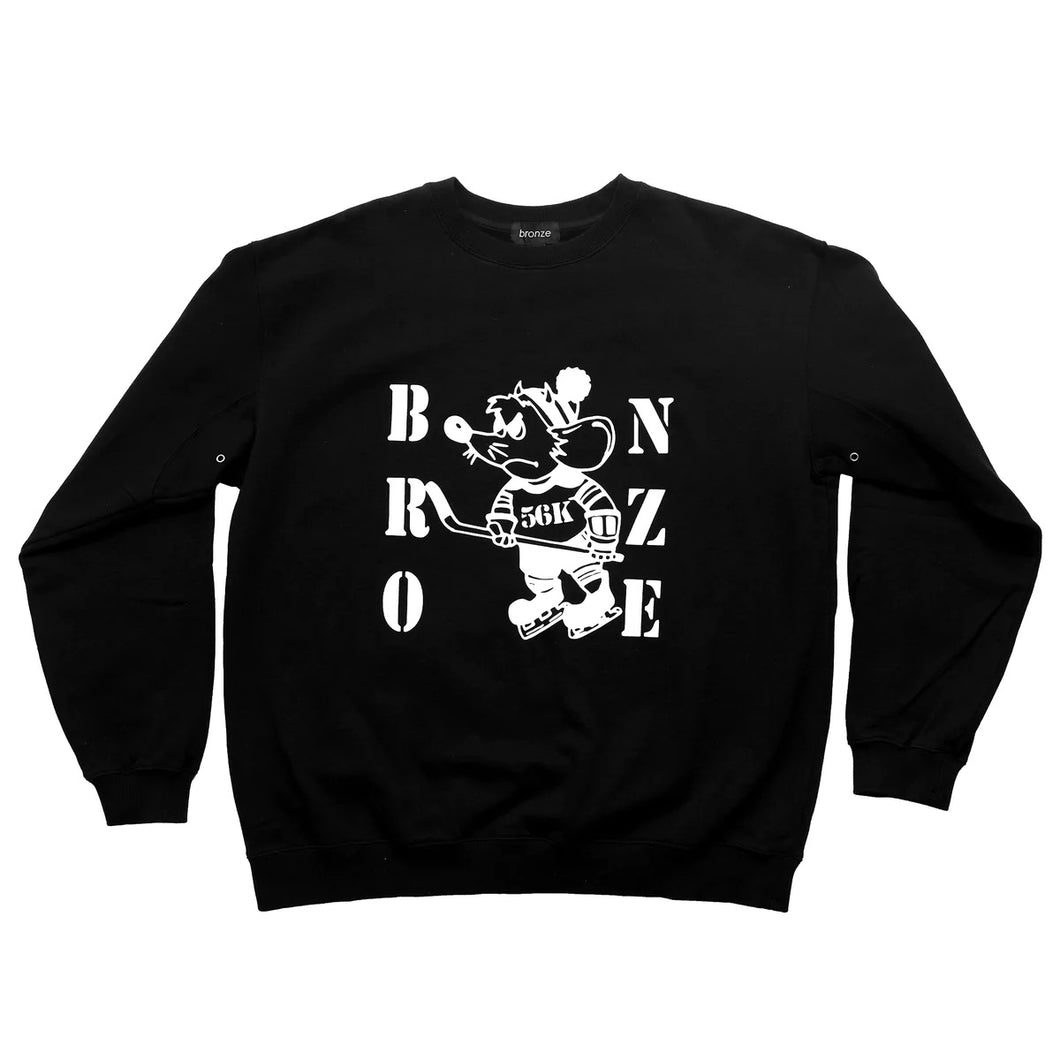 Bronze 56K “Rat“ Crewneck // Black