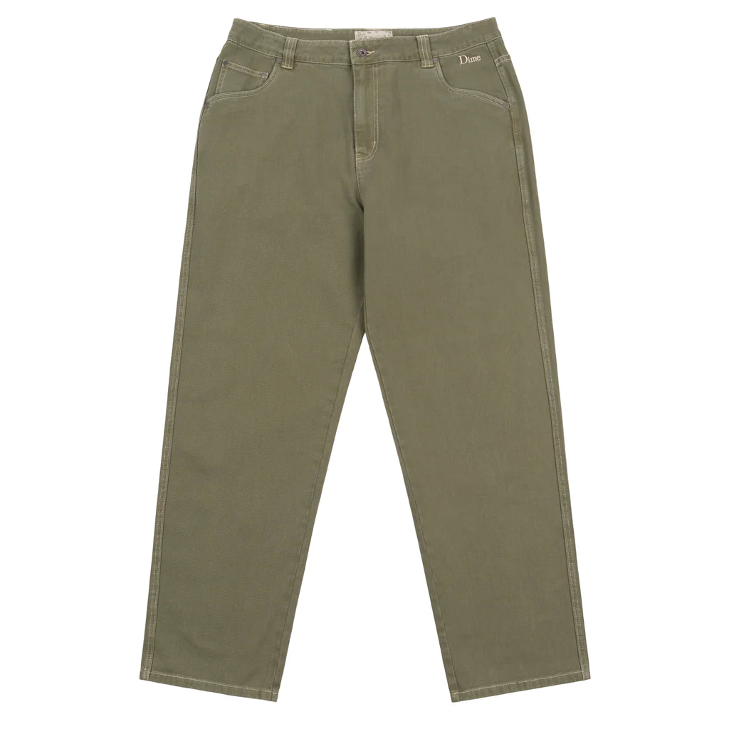 Dime “Classic Relaxed Denim“ Pants // Green Washed