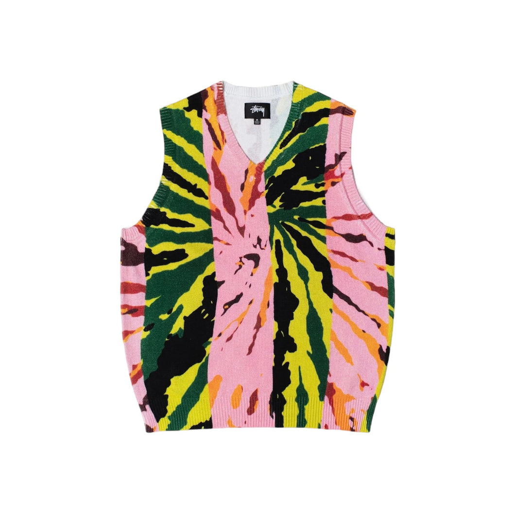 Stussy “Printed Sweater“  Vest// Pink