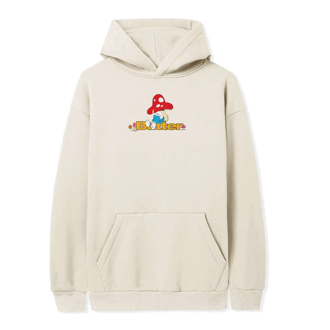 Butter Goods x The Smurfs “Lazy Logo“ Hoodie // Cream