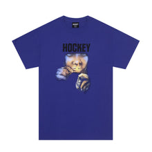 Load image into Gallery viewer, Hockey &quot;Instructions&quot; Tee // Cobalt
