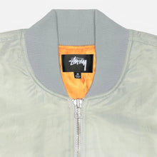 Load image into Gallery viewer, Stussy &quot;Dyed Nylon&quot; Bomber Jacket // Stone
