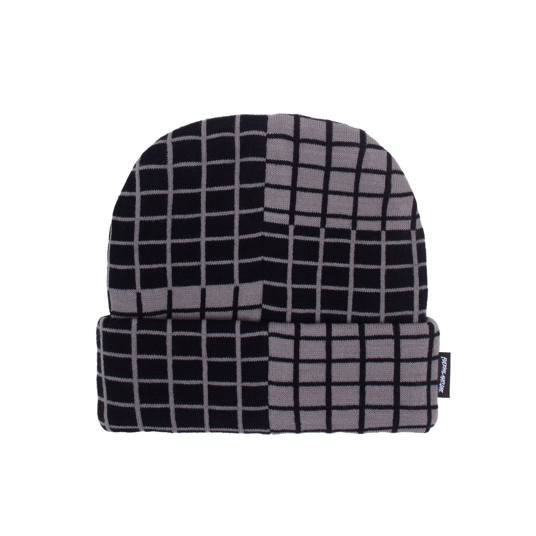 Fucking Awesome “Checker Block“ Beanie // Black Grey
