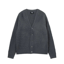 Load image into Gallery viewer, Stussy “Brushed“ Cardigan // Charcoral
