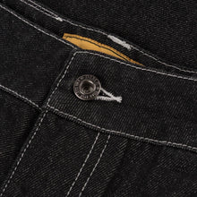 Load image into Gallery viewer, Dime “Baggy Denim“ Pants // Black Washed /White
