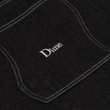 Load image into Gallery viewer, Dime “Baggy Denim“ Pants // Black Washed /White
