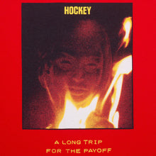 Load image into Gallery viewer, Hockey &quot;Long Trip&quot; Tee // Red
