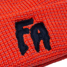 Load image into Gallery viewer, Fucking Awesome “Reflective Waffle“ Beanie// Orange

