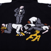 Load image into Gallery viewer, Fucking Awesome &quot;Us You Them&quot; Cowichan Cardigan // Black
