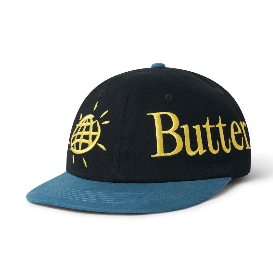 Butter Goods “Discovery“ 6 Panel Cap // Black/ Dark Teal