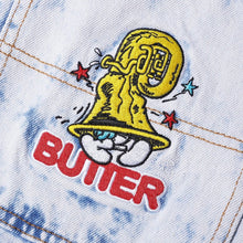 Load image into Gallery viewer, Butter Goods x The Smurfs “Harmony“ Denim Pants // Bleach Dye Indigo
