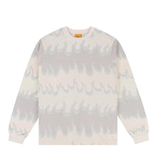 Load image into Gallery viewer, Dime “Space Flame“ L/S Tee // White
