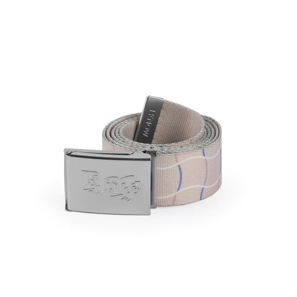 Dime “Wave Chakered“ Belt // Grey Cream