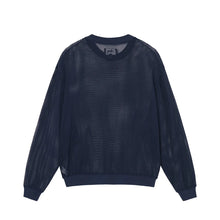 Load image into Gallery viewer, Stussy &quot;Cotton Mesh&quot; L/S //  Navy
