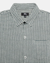 Load image into Gallery viewer, Stussy &quot;Wrinkly Gingham&quot; S/S Shirt // Green
