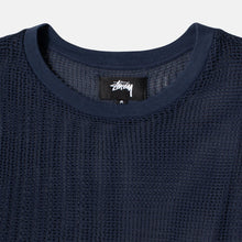 Load image into Gallery viewer, Stussy &quot;Cotton Mesh&quot; L/S //  Navy
