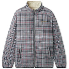 Load image into Gallery viewer, Butter Goods “Plaid Reversible“ Puffer // Grey/Kaki
