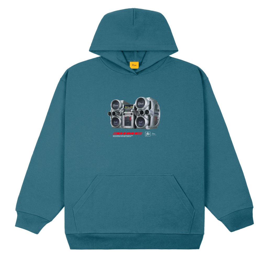 Dime “TRACKMASTER 9000“ Hoodie // Real Teal