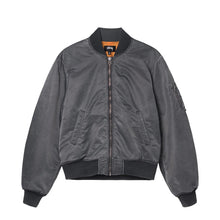 Load image into Gallery viewer, Stussy &quot;Dyed Nylon&quot; Bomber Jacket // Charcoral
