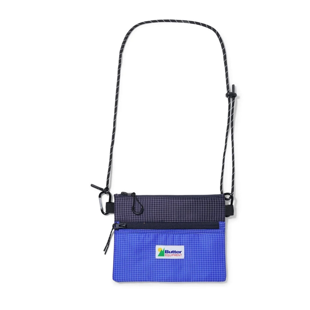 Butter Goods “Panelled Ripstop“ Side Bag // Navy