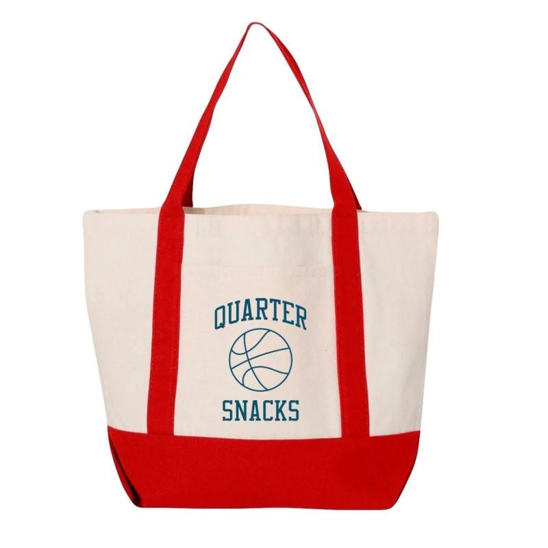 Quartersnacks “Boat“ Tote Bag // Canvas/Red