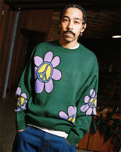 Load image into Gallery viewer, Butter Goods “Flowers“ Knit Sweater // Sage
