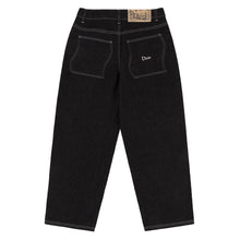 Load image into Gallery viewer, Dime “Baggy Denim“ Pants // Black Washed /White
