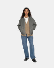 Load image into Gallery viewer, Stussy &quot;Dyed Nylon&quot; Bomber Jacket // Charcoral
