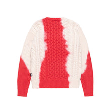 Load image into Gallery viewer, Stussy &quot;Tie Dye Fisherman&quot; Sweater // Red
