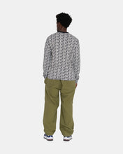 Load image into Gallery viewer, Stussy &quot;Letter Stripe&quot; Crewneck // Black

