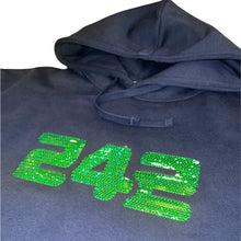 Load image into Gallery viewer, 242 &quot;Sequin&quot; Hoodie // Navy
