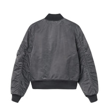 Load image into Gallery viewer, Stussy &quot;Dyed Nylon&quot; Bomber Jacket // Charcoral

