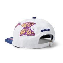 Load image into Gallery viewer, Butter Goods “Butterfly 6 Panel“ Cap // White / Blue
