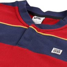 Load image into Gallery viewer, Nike SB &quot;Henley&quot; L/S // Navy/Red/Pollen
