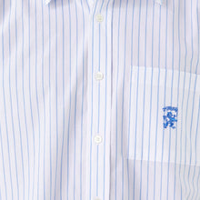 Load image into Gallery viewer, Stüssy &quot;Boxy Striped&quot; Shirt // White/Blue
